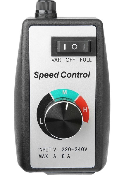 Ab Fiş Motor Hız Kontrol Cihazı Evrensel Kademesiz Regülatör Anahtarı Üfleyici Kanal Fan Hız Regülatörü 220-240V (Yurt Dışından)