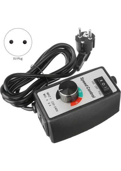 Ab Fiş Motor Hız Kontrol Cihazı Evrensel Kademesiz Regülatör Anahtarı Üfleyici Kanal Fan Hız Regülatörü 220-240V (Yurt Dışından) fiyatları