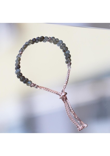 Peridot Taşlı Asansörlü Rose Gold Kaplama Gümüş Bileklik fırsatları