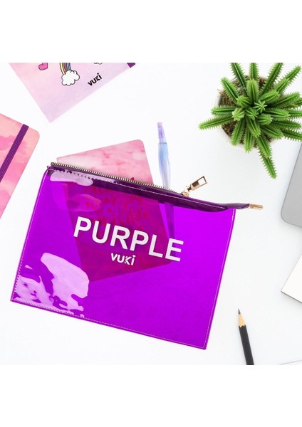 Renkli Fermuarlı Şeffaf Dosya (A5) fırsatları