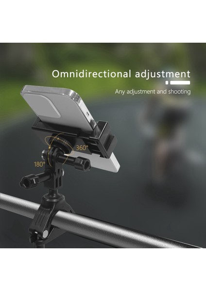 GOPRO11 10 9 Kamera Bisiklet Montaj Aksamı Bisiklet Motosiklet Braketi Tutucu Gopro Eylem Kamera Standı Çerçeve Klip, B (Yurt Dışından)