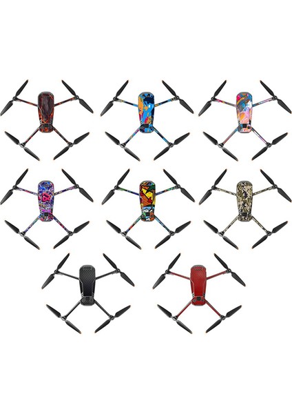 Djı Mavic 3 Rc Pro Için Sunnylife Çıkartma Kaplama Vinil Sarma Filmi Uzaktan Kumanda Gövde Koruyucu Çıkartma Kaplama, Lava Siyah B (Yurt Dışından)