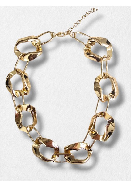 Premium Seri Kadın Halka Detaylı Zincir Kolye fırsatları