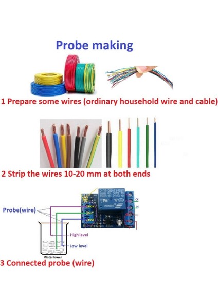 In 1 Pompa Su Dökün Otomatik Kontrol DC12V Sıvı Seviye Sensörü Anahtarı Röle Modülü Motor Balık Tankı Waterhouse (Yurt Dışından) modelleri