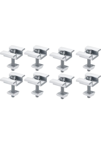8pack Güneş Paneli Montaj Braketleri, Güneş Paneli Uç Kelepçeleri, Merkezi Kelepçeler, Pv Güneş Paneli Güneş Modülü Için 30MM (Yurt Dışından)