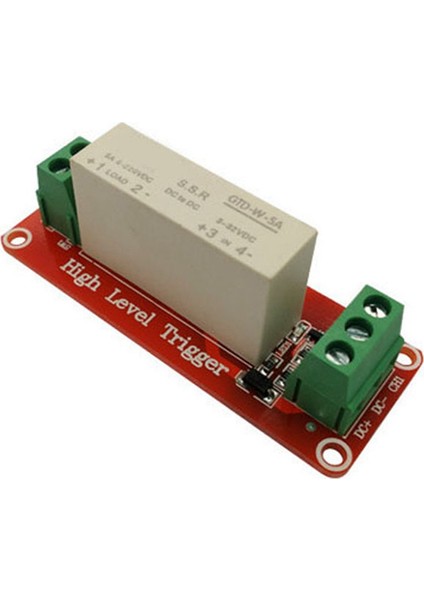 Yüksek Seviye Tetikleyici Dc Kontrol Dc Katı Hal Röle Modülü Tek Fazlı Elektrik Röle Katı Hal 5A(1WAY) (Yurt Dışından)