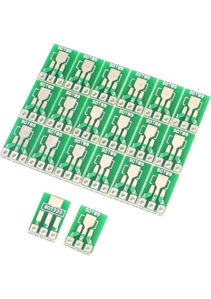 20 Adet SOT89 SOT223 - Dıp Pcb Transfer Kartı Pin Adaptörü Dönüştürücü Çift Taraflı 1,5 mm 2,3 mm - 2,54 mm Pin Aralığı Pinboard (Yurt Dışından)