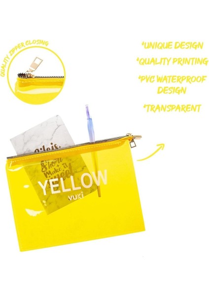 Renkli Fermuarlı Şeffaf Dosya (A5) modelleri