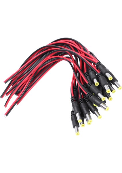 20 Adet 5.5x2.1mm Erkek Dc Güç Jakı Fişi Güvenlik Kamerası Güç Bağlantı Hattı (Yurt Dışından)