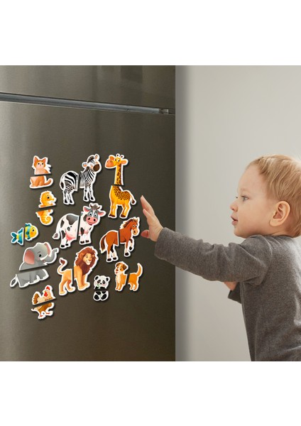 Minik Dahiler: Ilk Magnet Puzzle Bebek - Sevimli Hayvanlar (1-3 Yaş)