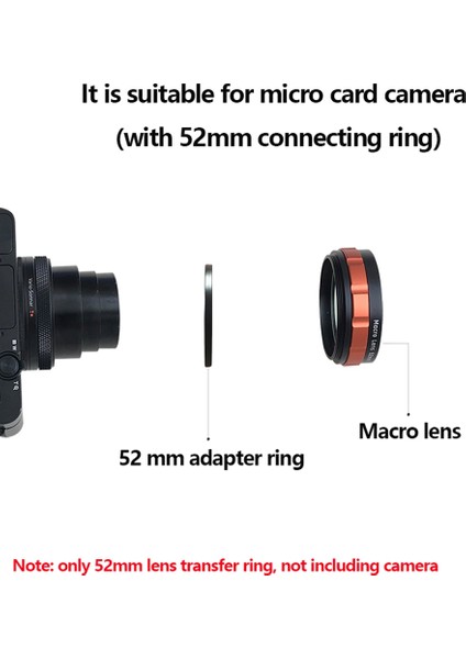 Çiçekler, Böcekler, Elmas Takılar Için 52MM Makro Lens Filtre Seti Canon Nikon Sony Kamera Için Makro Kamera Lens Filtresi (Yurt Dışından)