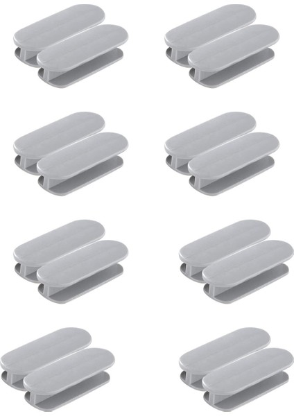 16 Adet Kendinden Yapışkanlı Anlık Çekmece Kapı ve Pencere Kolu Yardımcısı Etiket Plastik Mobilya Mutfak Dolabı - Gri (Yurt Dışından)