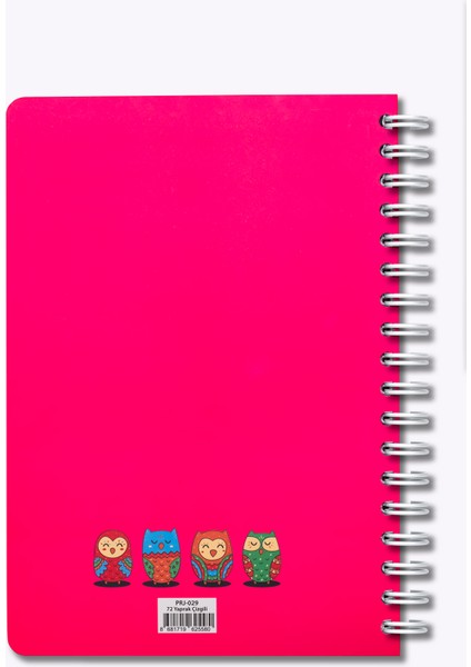 Owls Neon Pembe Kareli Defter 17X24 indirimleri