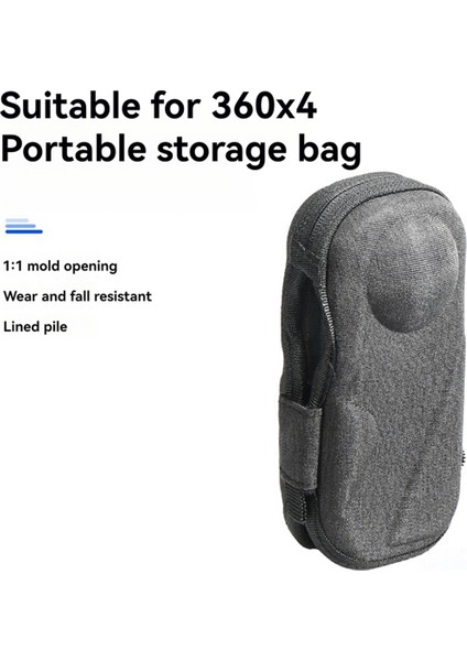 INSTA360 One X4 Spor Kamera Koruyucu Kılıf Mini Saklama Kutusu, Hafif Suya ve Darbeye Dayanıklı, A (Yurt Dışından)