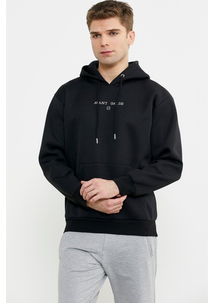 Oversize Kapüşonlu Sweatshirt - Siyah fiyatları