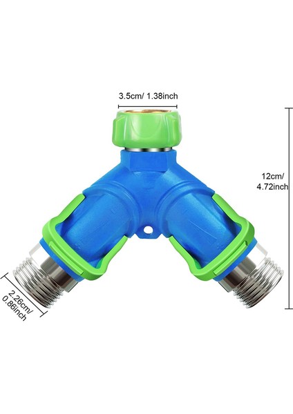 2 Adet Bahçe Hortumu Ayırıcı-Su Hortumu Ayırıcı 2 Yollu, Hortum Y Ayırıcı Bağlantı Musluğu Açık Su Musluğu Hortum Ayırıcı (Yurt Dışından) modelleri