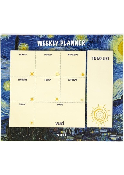 Masa Üstü Haftalık Planlayıcı Defter