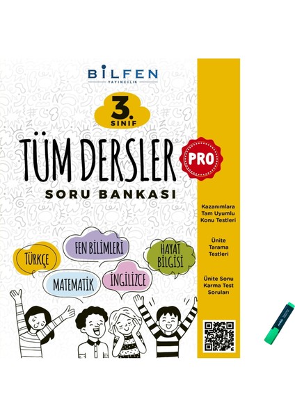 3. Sınıf Kazanımlara Tam Uyumlu Tüm Dersler Pro Soru Bankası