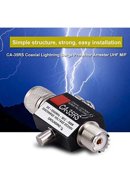 Uhf Koaksiyel Tutucu, Aşırı Gerilim Koruyucu Erkek - Dişi Uhf Konnektörü (Yurt Dışından) fırsatları