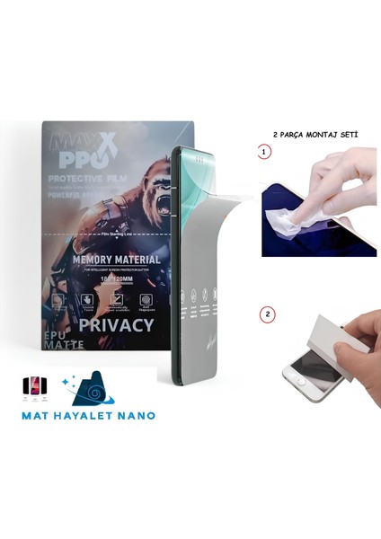 Oneplus 8 Pro Nano Ekran Koruyucu Esnek Ultra Ince Mat Hayalet