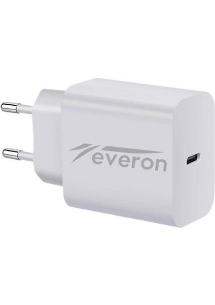 Honor View 20 Ile Uyumlu 25W Qc 3.4A Type C Şarj Adaptörü EVR-003