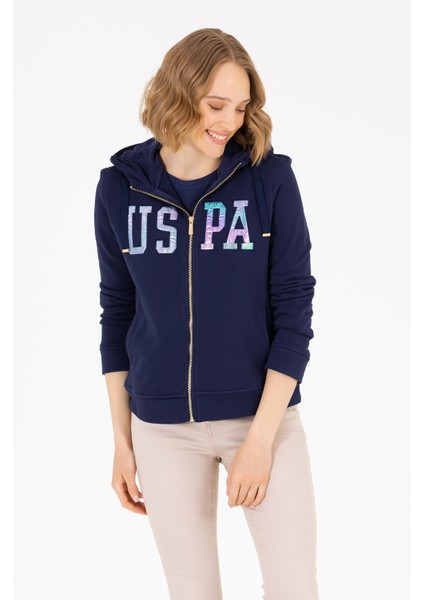 Kadın Siyah Kapüşonlu Fermuarlı Basic Sweatshirt modelleri