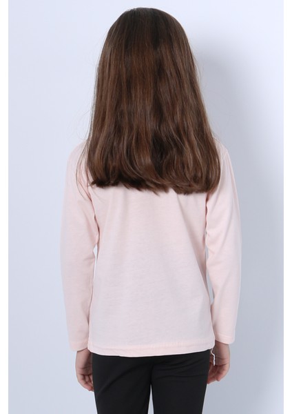 Kız Çocuk Uzun Kol Tshirt Bluey Ile Bingo Baskılı Bisiklet Yaka D46 indirimleri