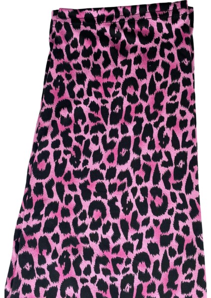 Kadın Siyah Leopar Desenli Pijama Altı Milan -3010