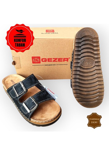 Kadın Anatomik Comfort Deri Çift Bantlı Luxury Günlük Terlik fiyatları