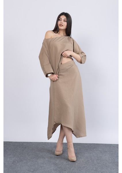 Fakir Kol Kayık Yaka Bluz ve Kruvaze Model Etek 1188 modelleri