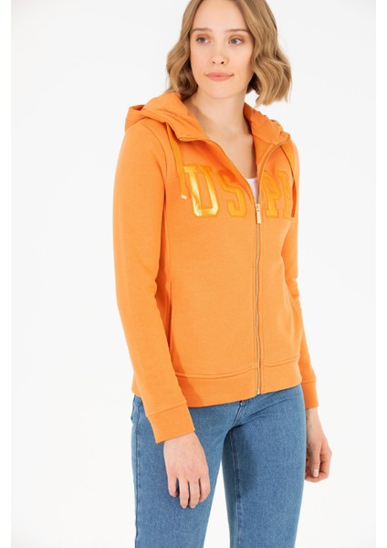 Kadın Siyah Kapüşonlu Fermuarlı Basic Sweatshirt fırsatları