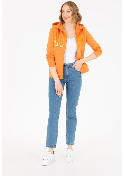 Kadın Siyah Kapüşonlu Fermuarlı Basic Sweatshirt indirimleri
