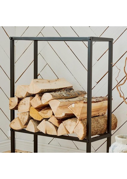 Şömine Kenarı Odunluk Soba Yanı Odunluk Metal Odunluk fırsatları
