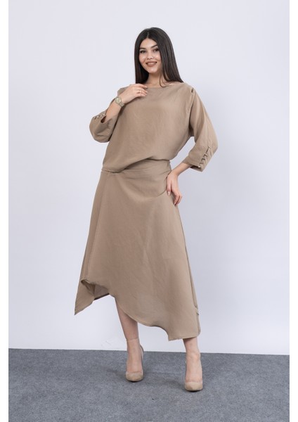 Fakir Kol Kayık Yaka Bluz ve Kruvaze Model Etek 1188 fırsatları