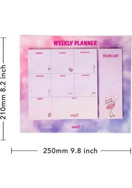 Masa Üstü Haftalık Planlayıcı Defter