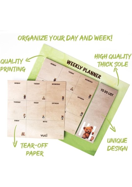 Masa Üstü Haftalık Planlayıcı Defter