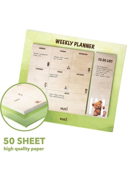 Masa Üstü Haftalık Planlayıcı Defter