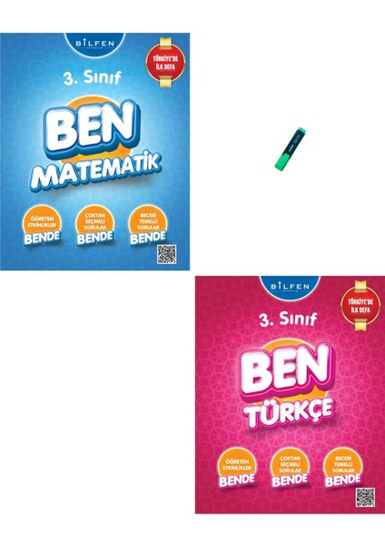 3. Sınıf Ben Serisi Etkinlikli Matematik ve Türkçe Soru Bankası