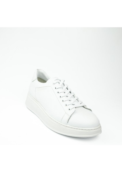 2225 Beyaz Deri Erkek Sneaker