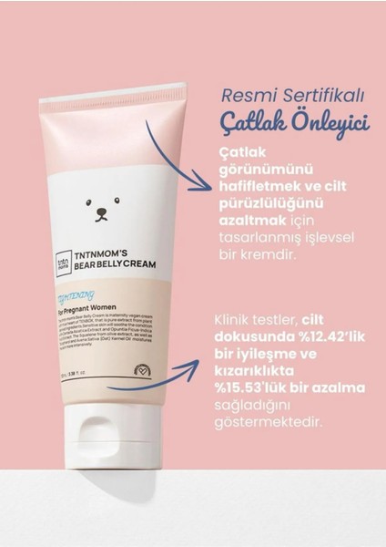 Bear Belly Stretch Marks Cream 100ML Hamileler Için Çatlak Önleyici
