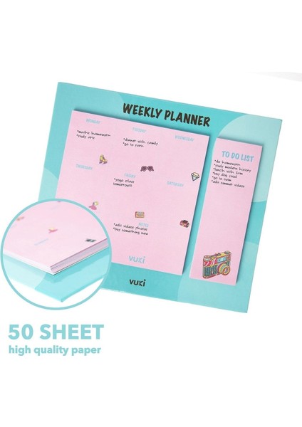 Masa Üstü Haftalık Planlayıcı Defter