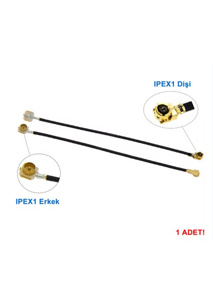 15CM Ipex1 Erkek Ipex1 Dişi Rf Bağlantı Kablosu Altın Kaplama Rf Anten Mhf1 Ufl U.fl Mini Pcıe Telefon Laptop Wifi Bluetooth Gsm Gps