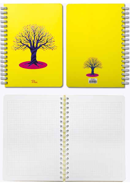 Tree Neon Sarı Kareli Defter 17X24 fiyatları