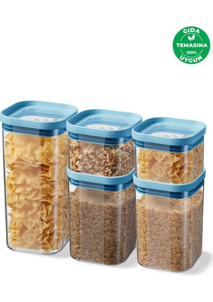 Kuru Gıda Saklama Kabı 5'li Set