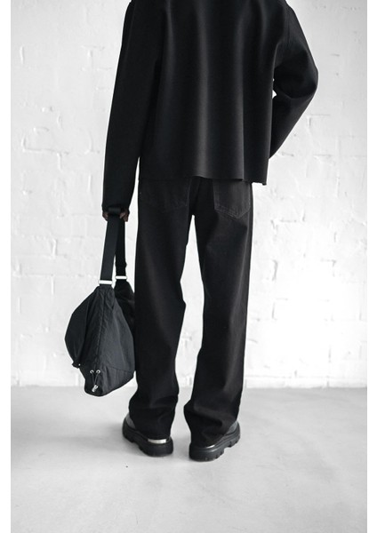 Erkek Baggy Fit Jean Siyah indirimleri