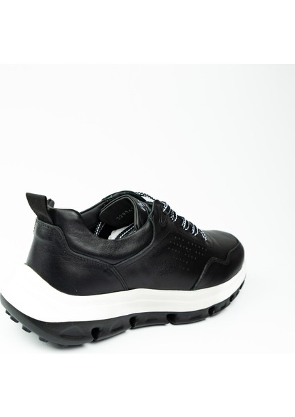 19356 Siyah Deri Erkek Casual Ayakkabı fırsatları