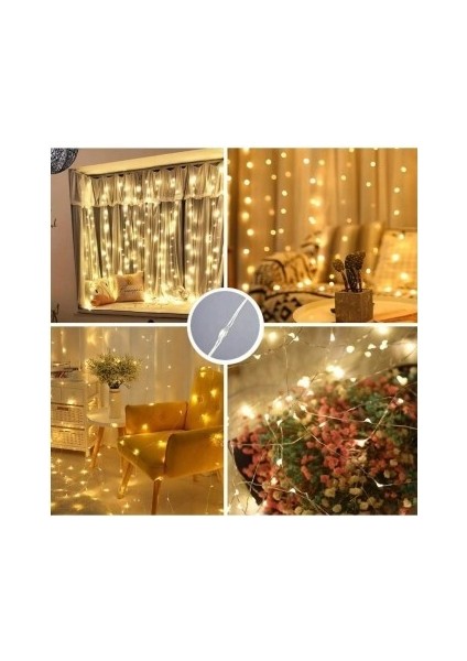 8 Fonksiyonlu Peri Perde Led Uzaktan Kumandalı Günışığı Perde Peri Led (3 mt x 3 mt) indirimleri