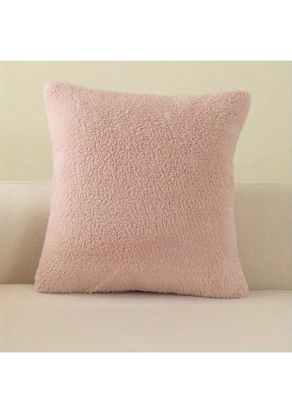 Teddy Kıvırck Peluş Yastık Kılıf Kırlant ( 1ADET ) Ölçüm 40 x 40 cm