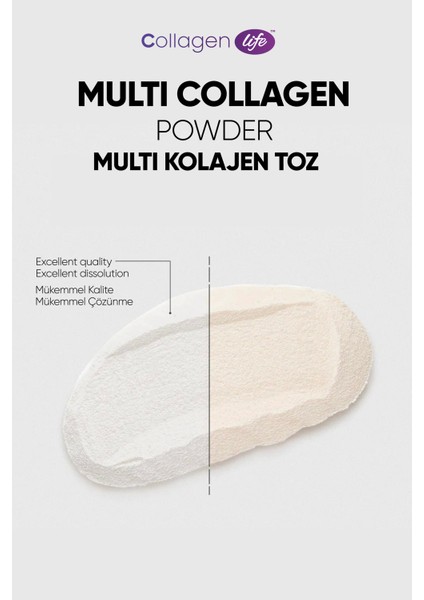 %100 Hidrolize Kolajen Peptitler Biotin ve 15 Amino Asit İçeren Gıda Takviyesi 50 Günlük