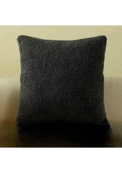 Teddy Kıvırck Peluş Yastık Kılıf Kırlant ( 1ADET ) Ölçüm 40 x 40 cm